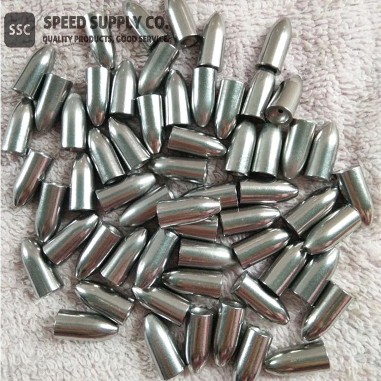 Wolfraam legering bullet vorm vissen zinker